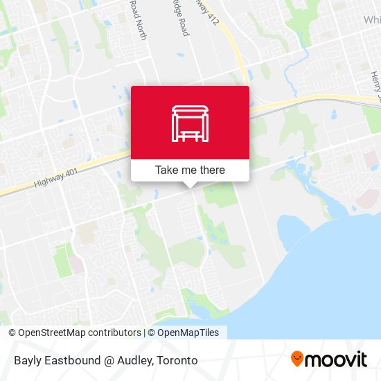 Bayly Eastbound @ Audley map