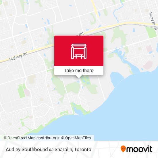 Audley Southbound @ Sharplin map