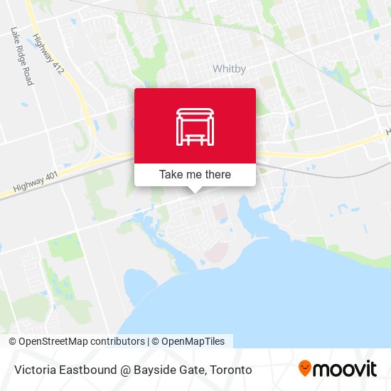 Victoria Eastbound @ Bayside Gate map