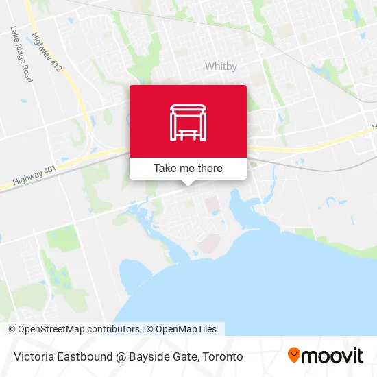 Victoria Eastbound @ Bayside Gate map