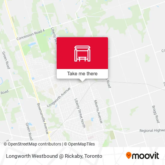 Longworth Westbound @ Rickaby map