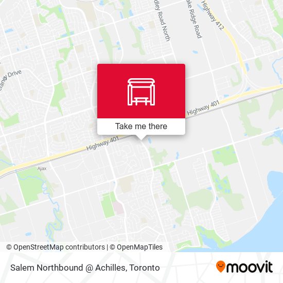 Salem Northbound @ Achilles map