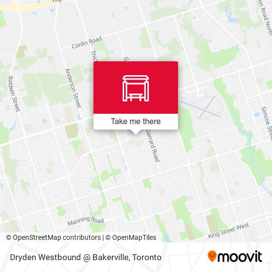 Dryden Westbound @ Bakerville map