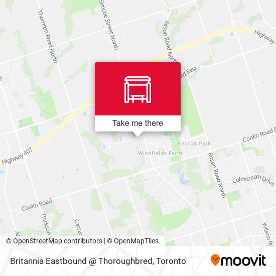 Britannia Eastbound @ Thoroughbred map