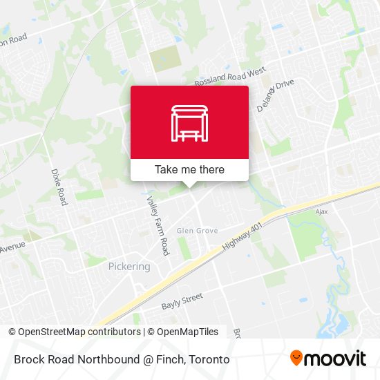 Brock Road Northbound @ Finch plan