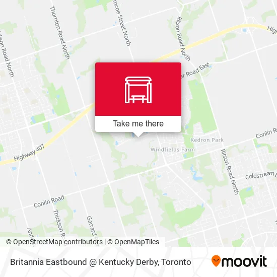 Britannia Eastbound @ Kentucky Derby map