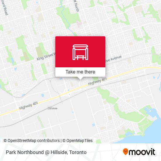 Park Northbound @ Hillside map