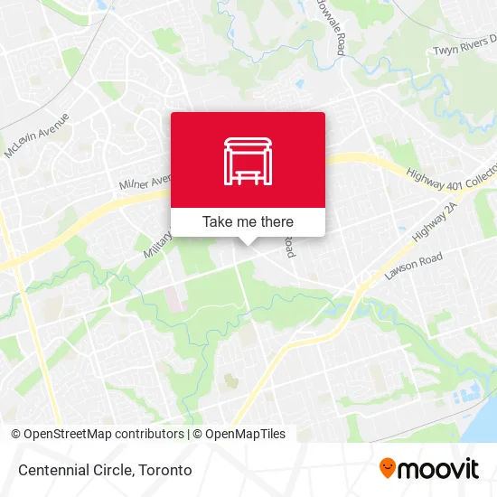 Centennial Circle map
