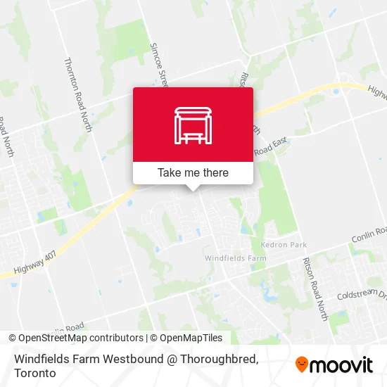 Windfields Farm Westbound @ Thoroughbred map