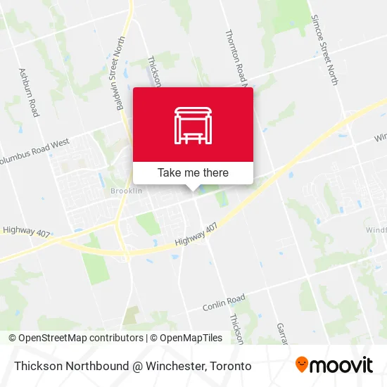 Thickson Northbound @ Winchester map