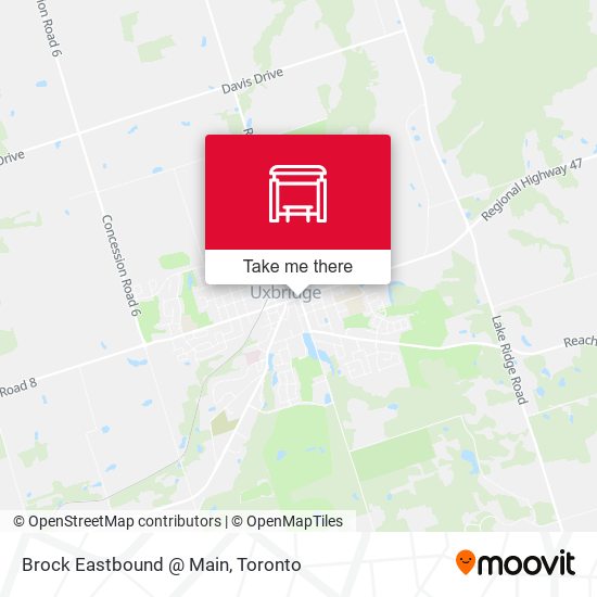 Brock Eastbound @ Main map