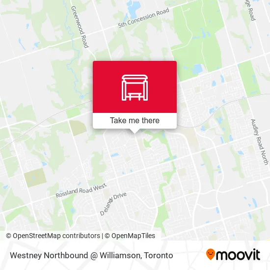 Westney Northbound @ Williamson map