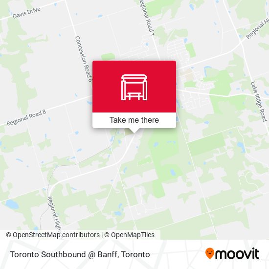 Toronto Southbound @ Banff map