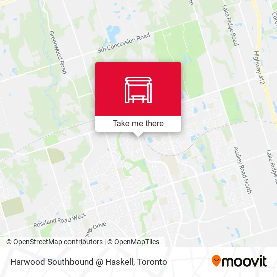 Harwood Southbound @ Haskell map
