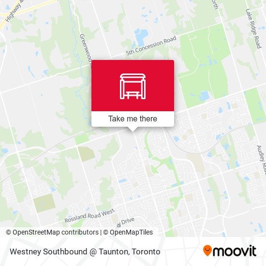Westney Southbound @ Taunton plan