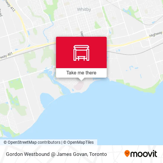 Gordon Westbound @ James Govan map