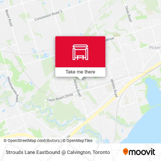 Strouds Lane Eastbound @ Calvington map