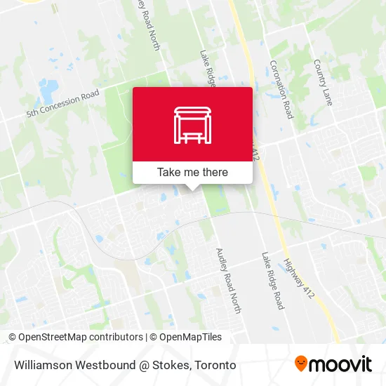 Williamson Westbound @ Stokes map