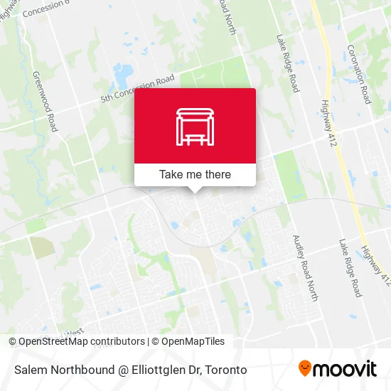 Salem Northbound @ Elliottglen Dr map