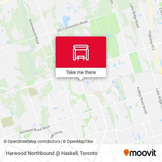 Harwood Northbound @ Haskell map
