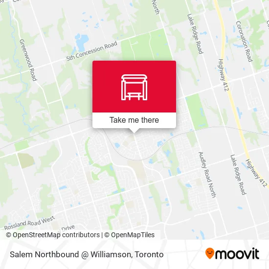 Salem Northbound @ Williamson plan