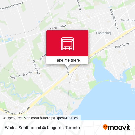 Whites Southbound @ Kingston map