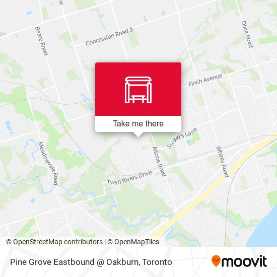 Pine Grove Eastbound @ Oakburn map