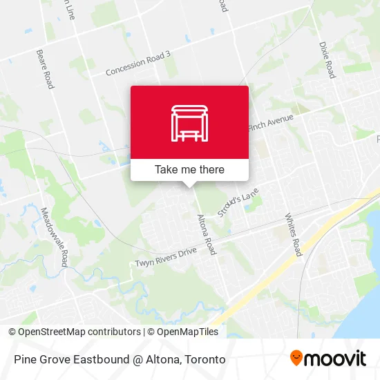 Pine Grove Eastbound @ Altona map