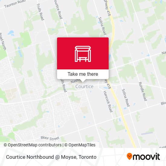 Courtice Northbound @ Moyse plan