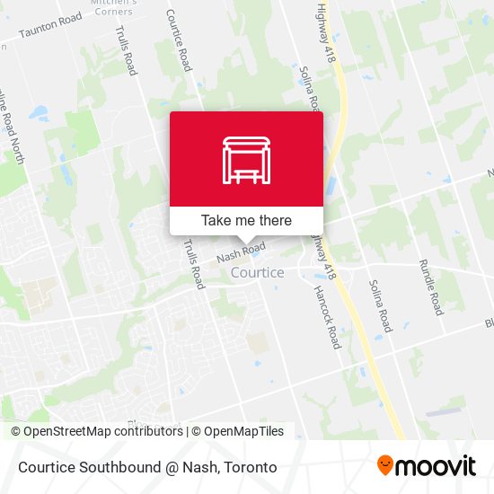 Courtice Southbound @ Nash plan