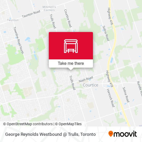 George Reynolds Westbound @ Trulls map