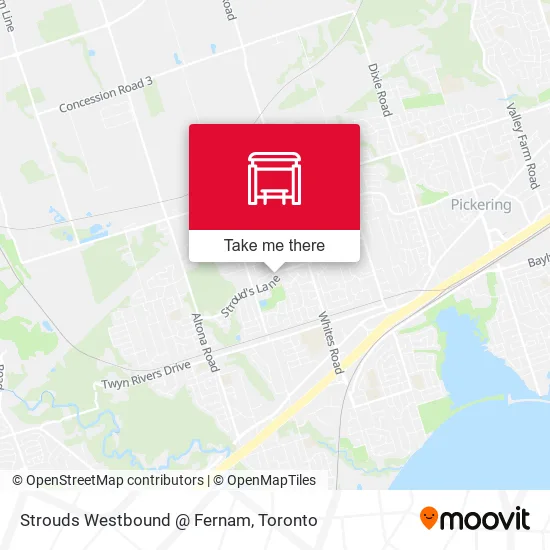 Strouds Westbound @ Fernam map