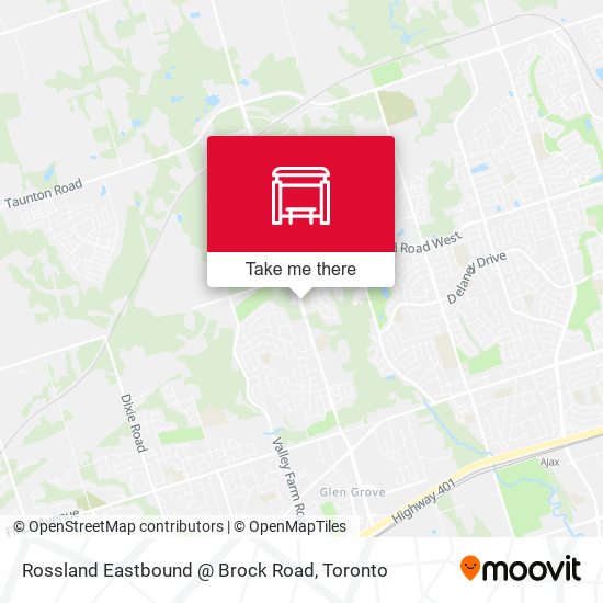 Rossland Eastbound @ Brock Road plan