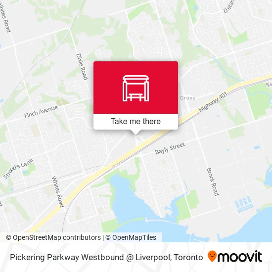 Pickering Parkway Westbound @ Liverpool map