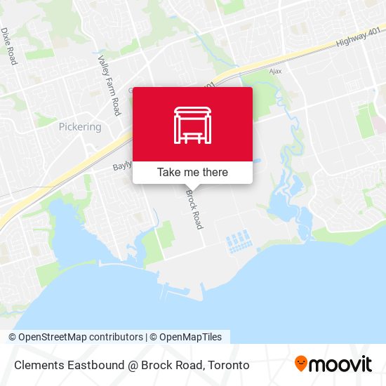 Clements Eastbound @ Brock Road plan