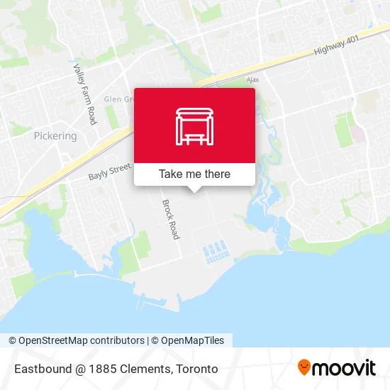 Eastbound @ 1885 Clements map