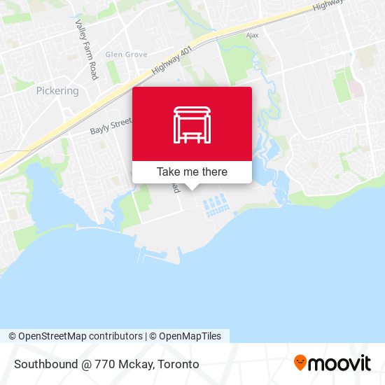 Southbound @ 770 Mckay map