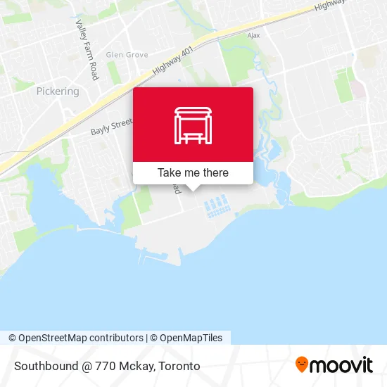 Southbound @ 770 Mckay map