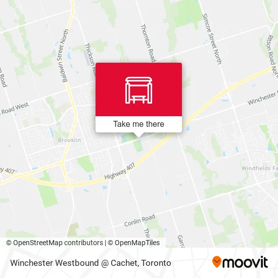 Winchester Westbound @ Cachet map