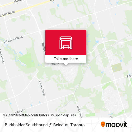 Burkholder Southbound @ Belcourt map