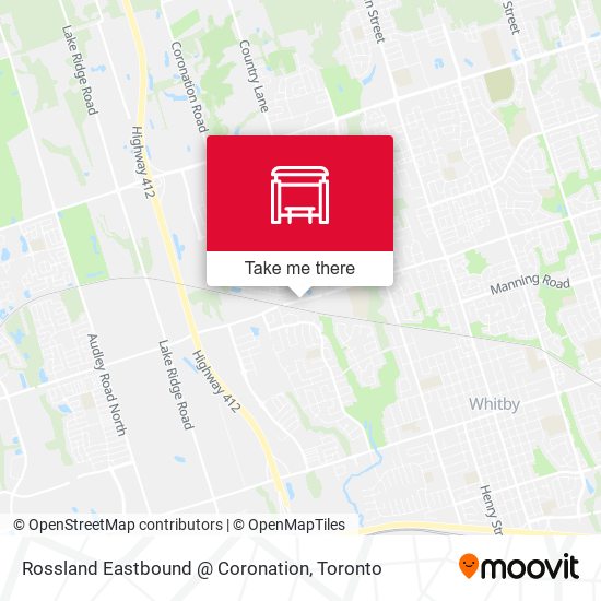 Rossland Eastbound @ Coronation map