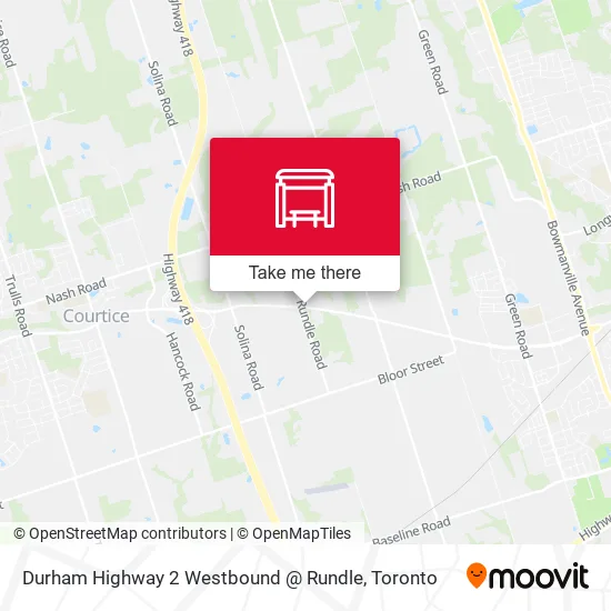 Durham Highway 2 Westbound @ Rundle plan