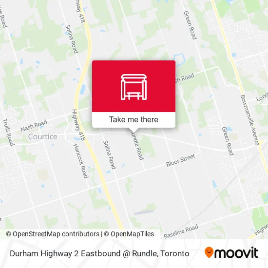 Durham Highway 2 Eastbound @ Rundle plan