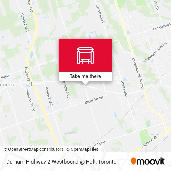 Durham Highway 2 Westbound @ Holt map