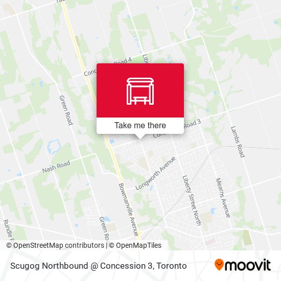 Scugog Northbound @ Concession 3 map