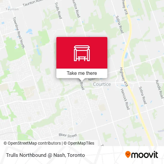 Trulls Northbound @ Nash map