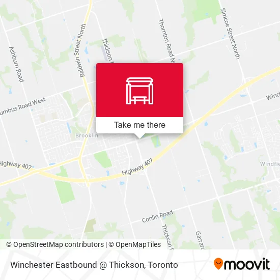 Winchester Eastbound @ Thickson plan