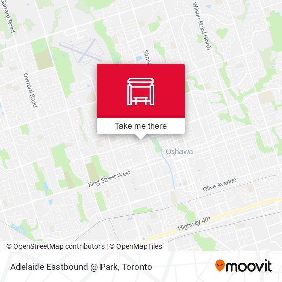 Adelaide Eastbound @ Park map