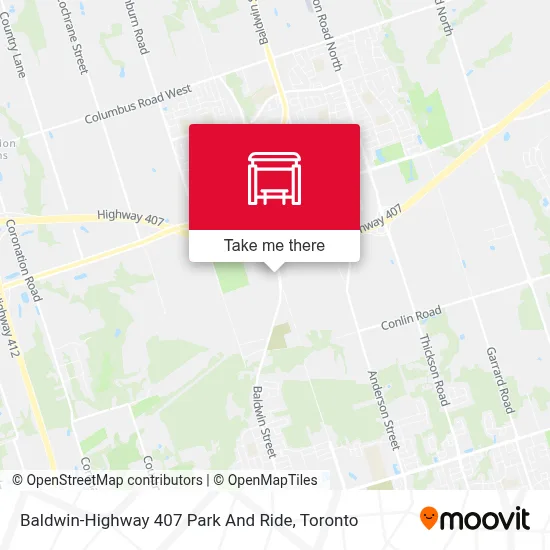 Baldwin-Highway 407 Park And Ride map