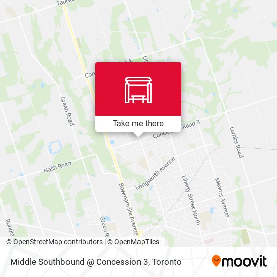 Middle Southbound @ Concession 3 map